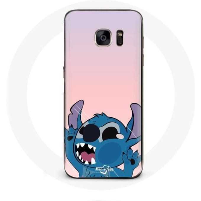 Hoesje - Samsung - Galaxy S7 - Flexibel - Stitch - Roze roze