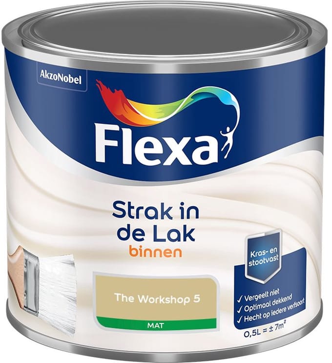 Flexa - Strak Op De Muur Binnen Mat - 100% Lavendel - Mengverf - 5 L