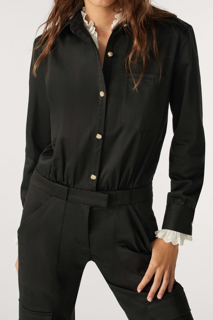 BA&SH Combinaison Austra Carbone Taglia: 42 | Tute Outlet | Donna