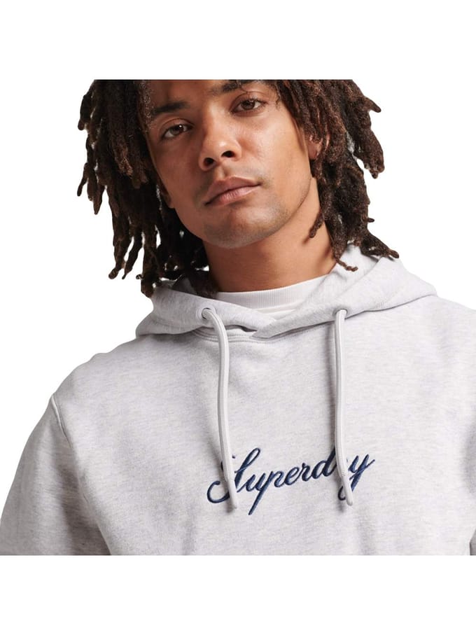 Superdry heren sweatshirt met klassiek logo bestickt
