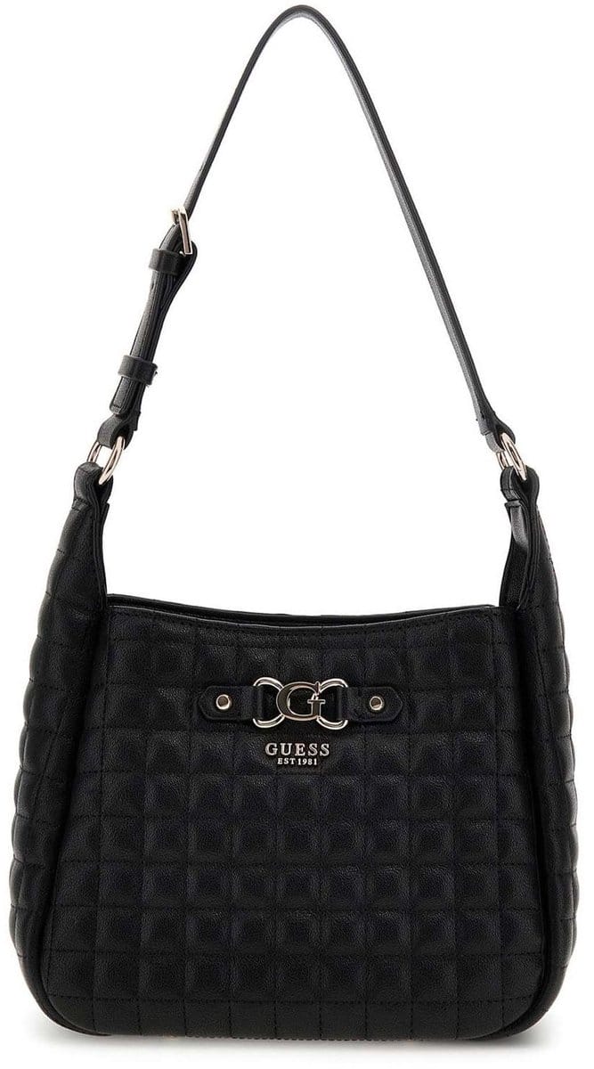GUESS schoudertas Nadira Hobo Bag Black zwart