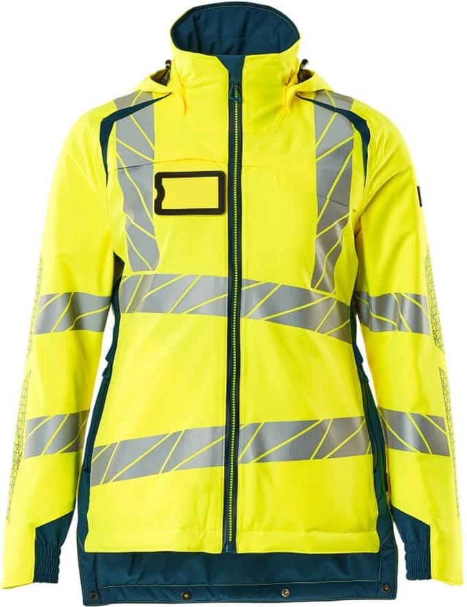 Mascot Accelerate Safe Winterjas 19045-449 - hi-vis geel/donkerpetrol - M