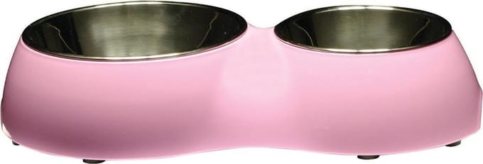Hagen DogIt Dubbele Eet/Drinkbak - 160 - 350 mL - Roze