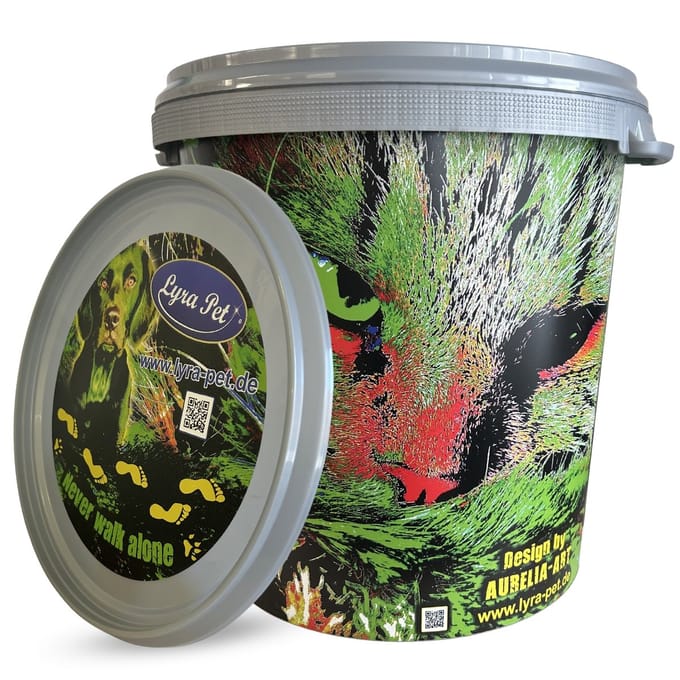 5 kg Lyra Pet® Mehlwürmer getrocknet in 30 L Tonne