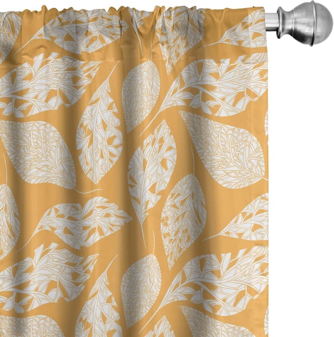 ABAKUHAUS Blatt – Gordijnen – 2x75x245 cm – Microfaser