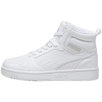 PUMA Puma Rebound V6 Mid Jr Unisex Sneakers - PUMA White-Cool Light Gray