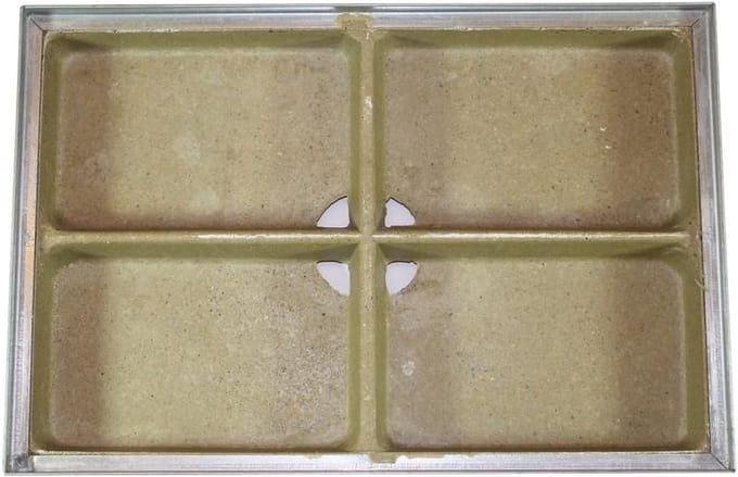 Polymeerbeton bodemplaat met stalen frame 100x50 cm voor afwatering