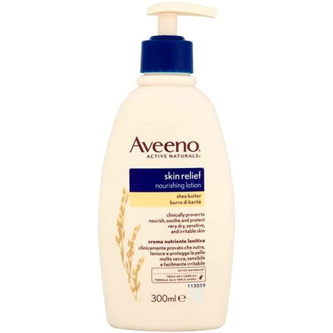 Aveeno Skin Relief Lotion Duo for Intense Hydration 600ml Mega Bundle
