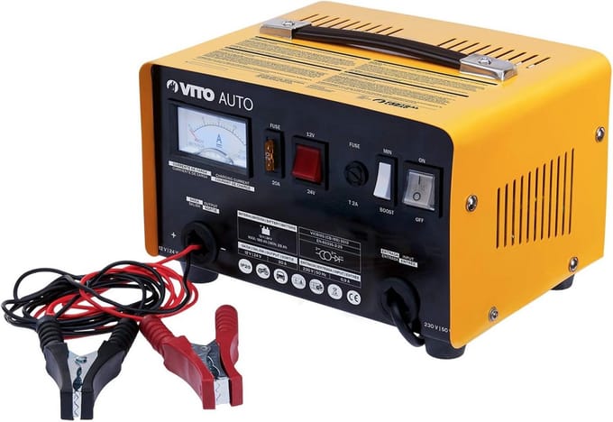 Veelzijdige Acculader 12V/24V - 12A Automatisch Batterij Oplader voor Auto, Boot en Motor