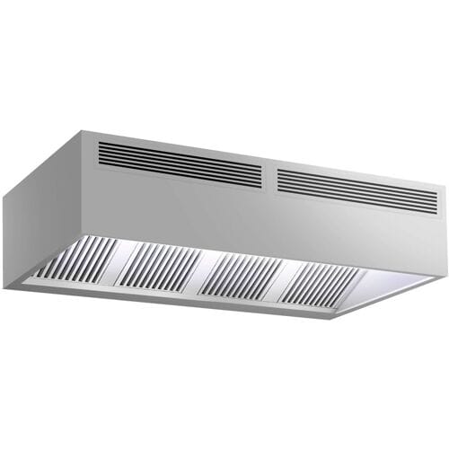 GGM Gastro Induktions-Kastenhaube - 2400mm - ohne Motor - mit Filter