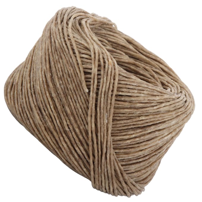 Vezelpit Natuurlijke Bijenwaskaars Pit DIY 200 Voet Geurkaars Pit (Donker) beige