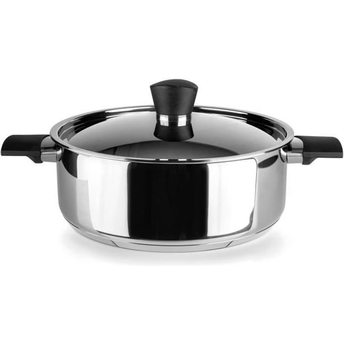 Faitout - IBILI - Svea - 28 cm - Acier Inoxydable - Anses Bakelite - Lave-vaisselle