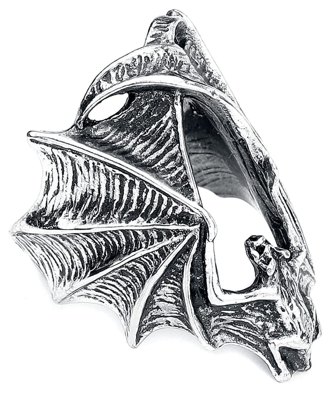 Alchemy Gothic - Gothic Ring - Stealth - zilverkleurig
