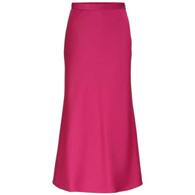 Boss Dames Vinarea Effen Bodycon Tube Rok (Heldere Roze)