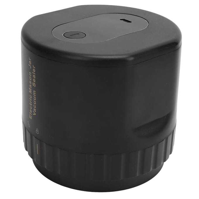 Elektrische Mason Jar Vacuümsealer Kleine Automatische Pottensealer Intelligente Detectie Vacuümsealen black
