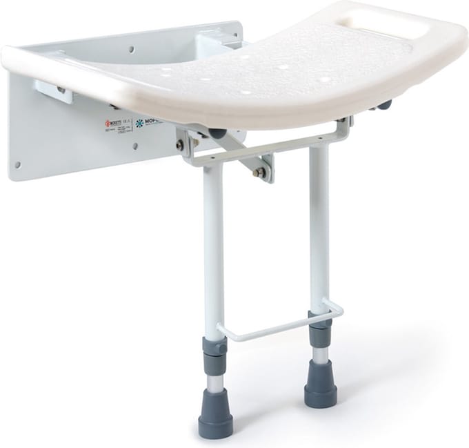 Moretti Douchestoel opklapbaar - Compact wandmodel - Wit