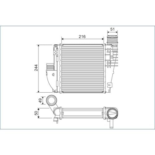 InlaatluchtRadiator VALEO 822927