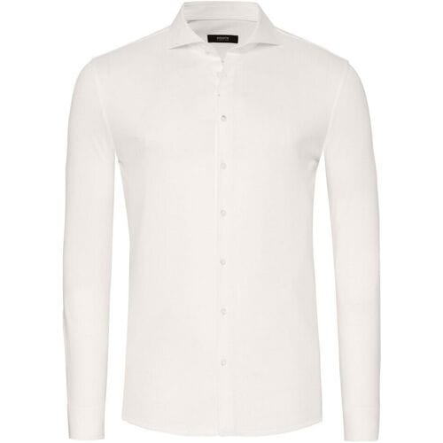 Desoto Luxury Overhemd Uni Luxury Jersey Off White / male