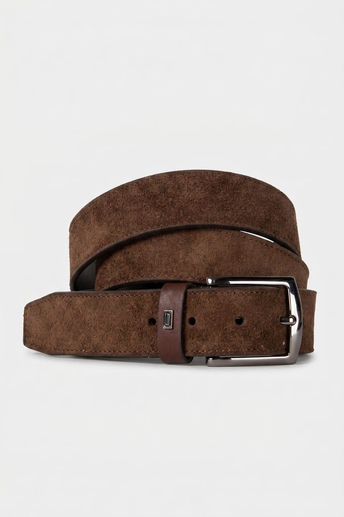 Tommy Hilfiger Denton Elevated Suede Belt Rich Walnut Größe: 115 | Gürtel Outlet | Herren | Braun