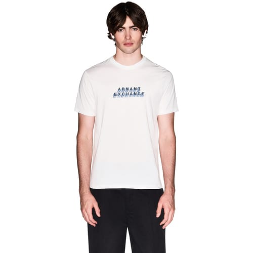 Armani Exchange Xm002779_af10358 T-shirt Met Korte Mouwen Wit M Man