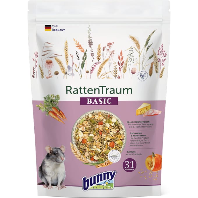 2x500g Bunny Ratten Droom Basic voor knaagdieren