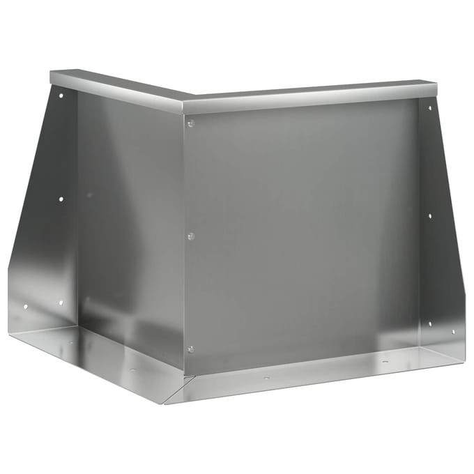 vidaXL - Keermuur - 50 - x - 50 - x - 40 - cm - Gegalvaniseerd - staal - zilver