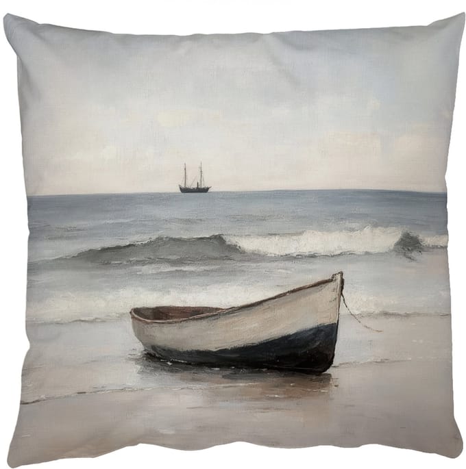 Sierkussens - Kussentjes Woonkamer - 45x45 cm - Roeiboot - Zee - Horizon