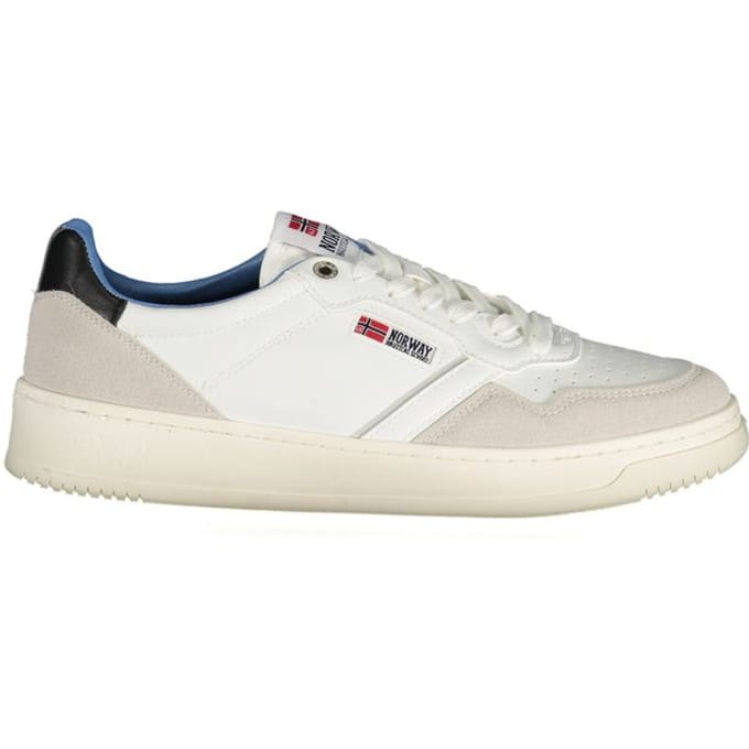Noorwegen 1963 Bianco Polyurethaan Heren Sneakers