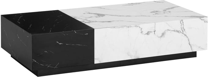 Sky Style Pairfect Marmer Wit/Zwart Salontafel met 2 Lades