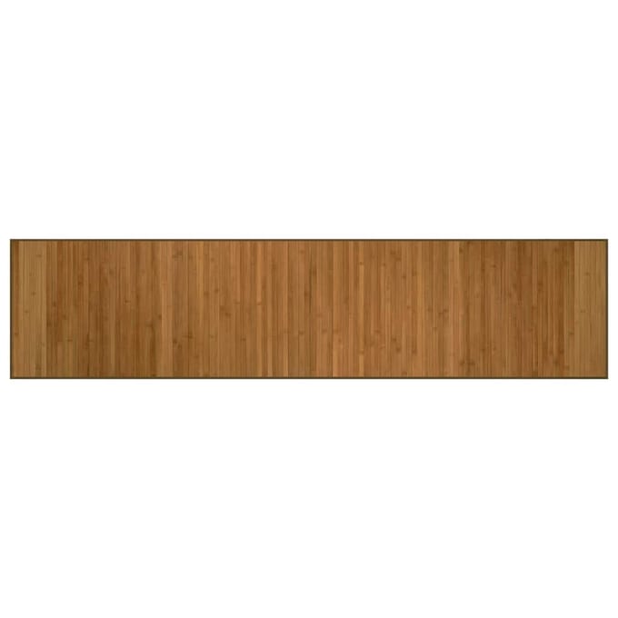 vidaXL - Vloerkleed - rechthoekig - 70x300 - cm - bamboe - bruin