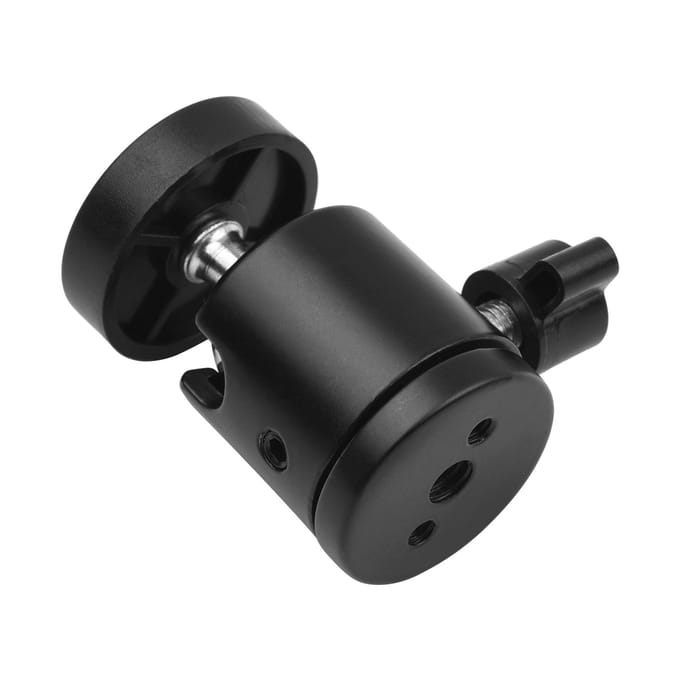 Mini tête de trépied à rotule pivotante, adaptateur de Base de montage rotatif à 360 degrés avec universel 1/4 2-Pack
