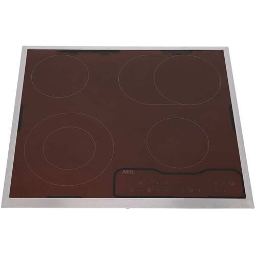 AEG glasplaat met kader, inox, AEG, 576x516mm 140055892016