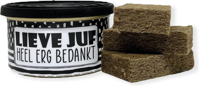 Autoparfum Geurblikjes - Heel erg bedankt lieve juf
