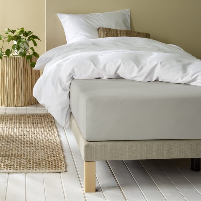 Moodit Hoeslaken Alina Silver - 140 x 200 cm - Katoen Jersey