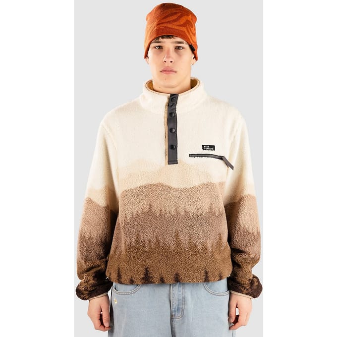 Blue Tomato Patterned Fleece Trui bruin