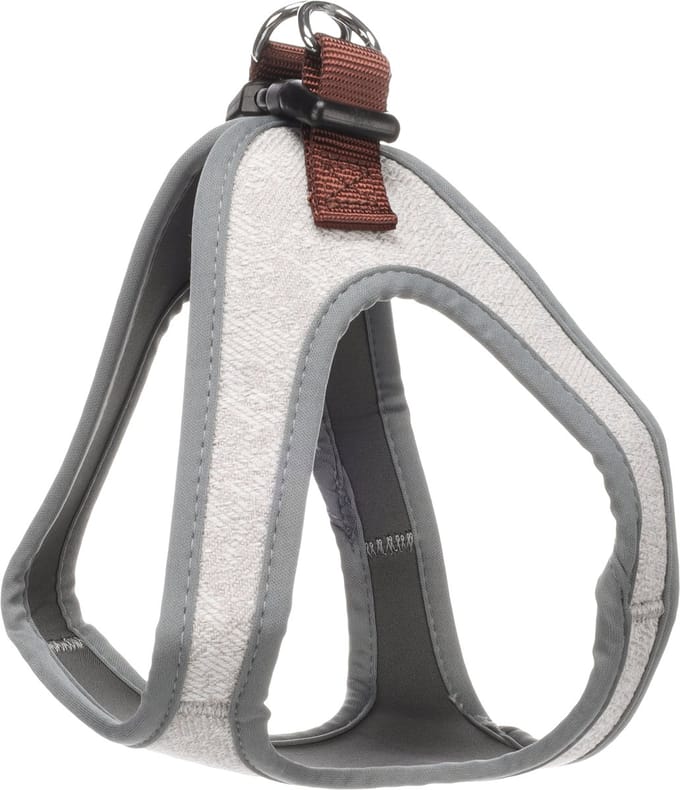 Flamingo Hond Harnas Step&Go Nelson Grijs L 37cm 44cm
