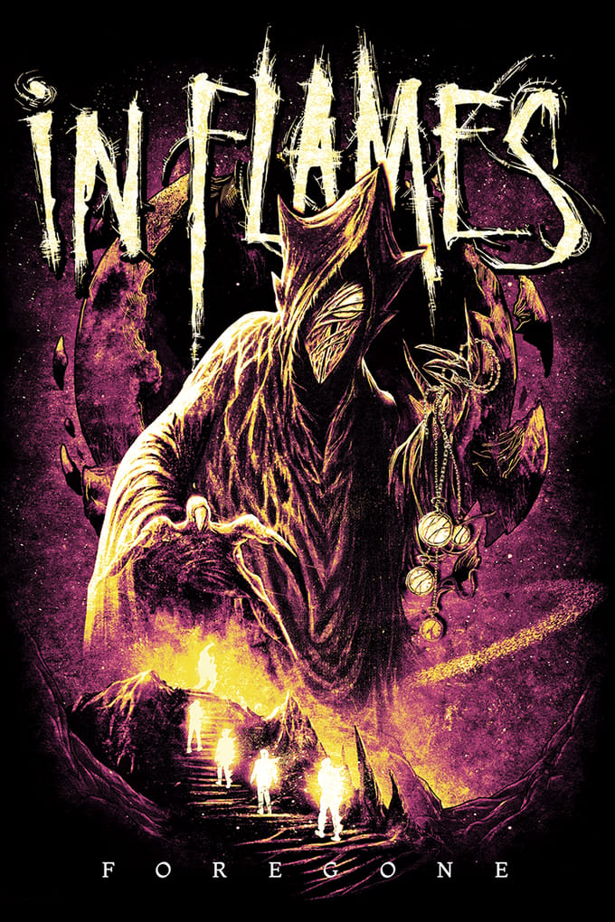 In Flames T-shirt - Foregone Space - S tot 3XL - voor Mannen - zwart