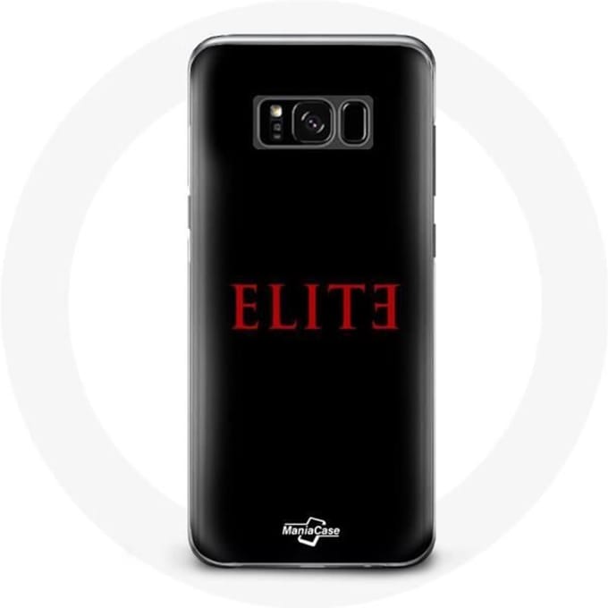 Coque - Elite - Samsung Galaxy S8 Plus - Logo Rouge - Fond Noir - Rigide noir