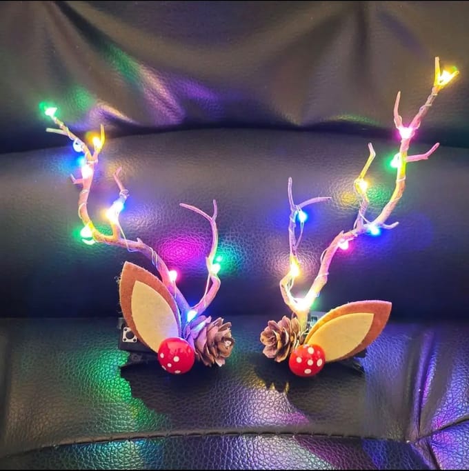 Kerst Haar Clip | Kerst Clip led- licht Multi | Multlight Kerst haar