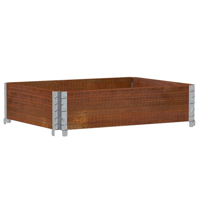 vidaXL - Plantenbak - 80x60 - cm - massief - grenenhout - bruin