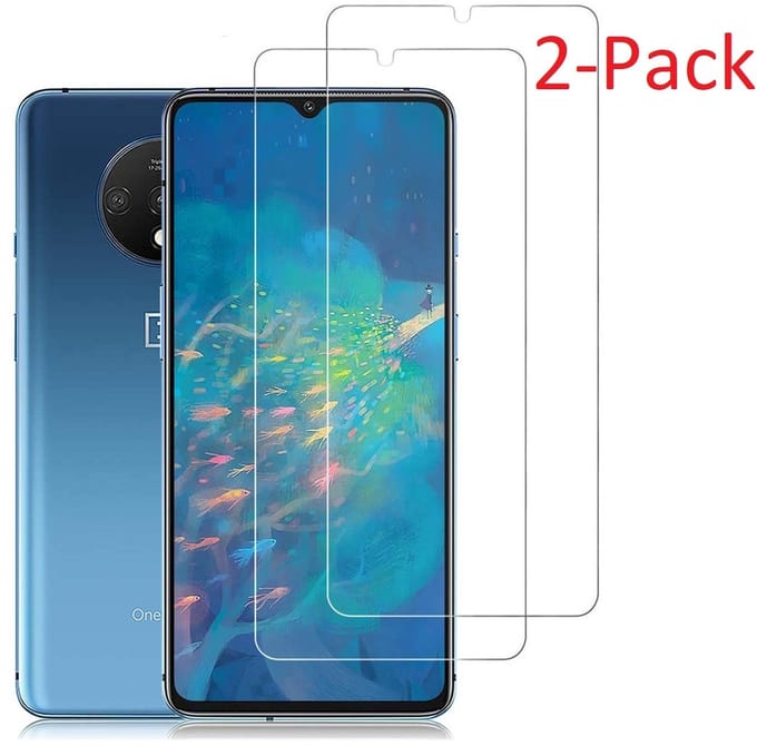 Screenprotector geschikt voor Oneplus 7T Screenprotector 2 Pack / Tempered Glass