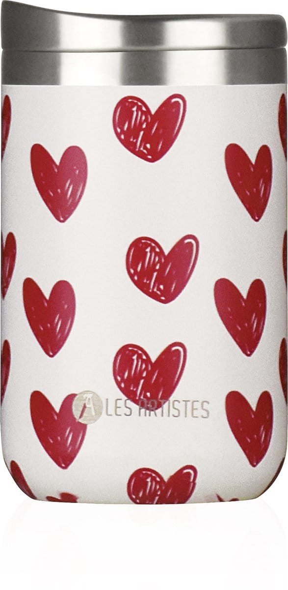 Les Artistes Paris - Thermosbeker reisbeker 350ml - Heart - LP-A4370