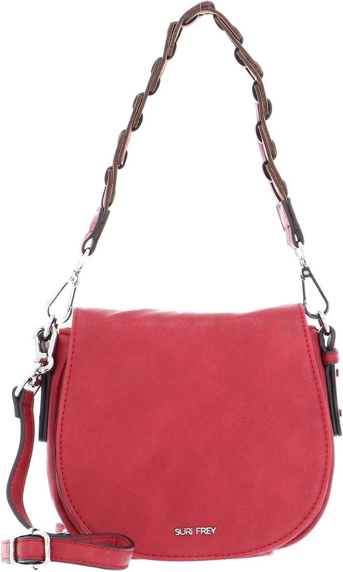 SURI FREY Handtas Schoudertas Luzy Flap Pocket Red Rood