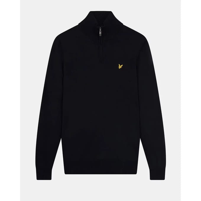 1/4 rits trui Lyle & Scott Core Merino Mix