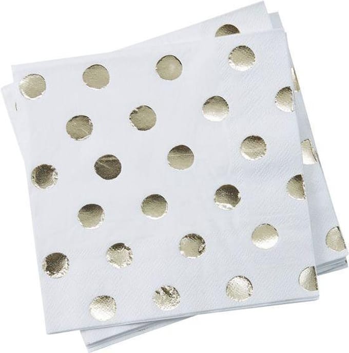 Ginger Ray - Servetten - Dots goud