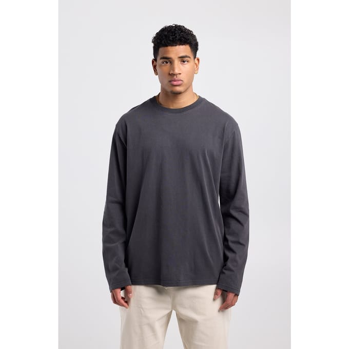 America Today Luuk Washed Black Maat: S | Basic T-Shirts Outlet | Heren | Zwart