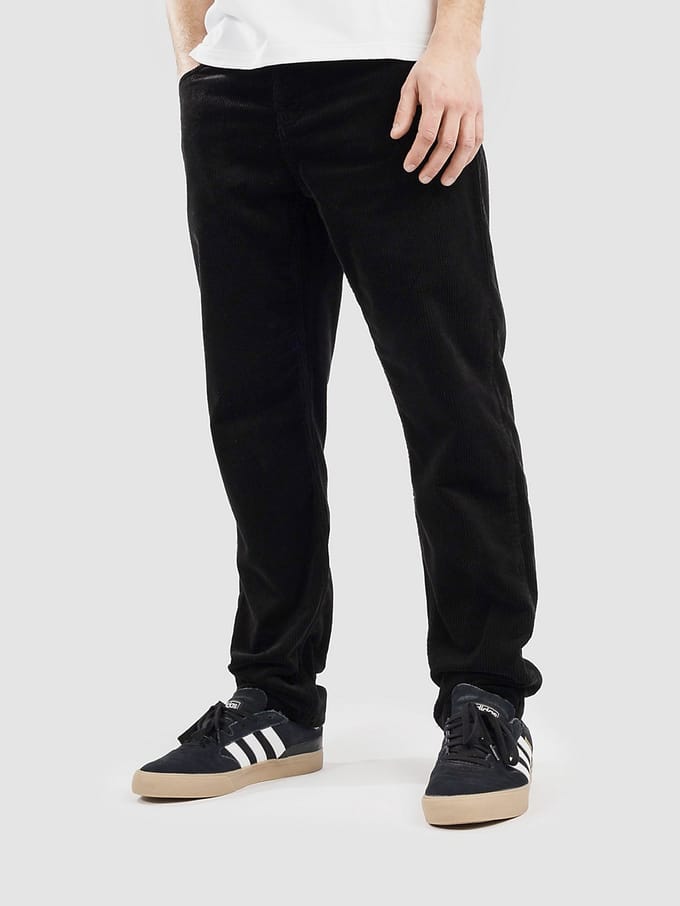 straight fit broek van puur katoen in corduroy look