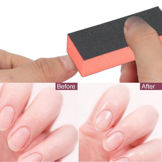 10pcs Lime à Ongles Bloc Polisseur Ponçage Polissage Éponge Outil de Manucure 10pcs pink