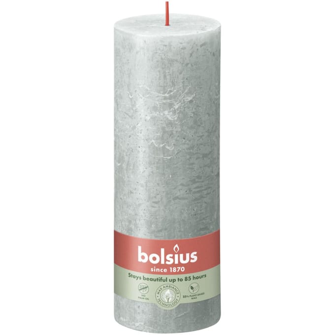 Bolsius Stompkaars Rustiek 19 x 6,8 cm Lichtgroen