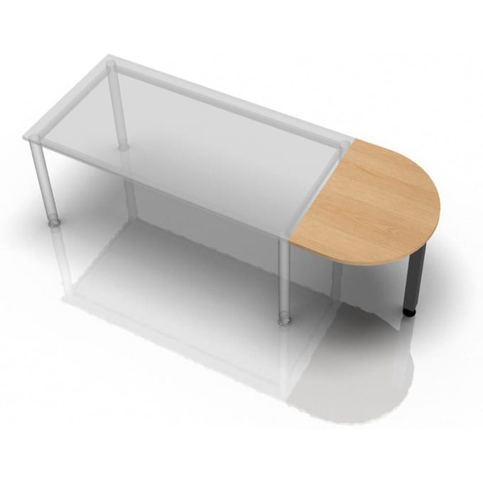 RA60 G - Aanschuiftafel 60x80 Eiken